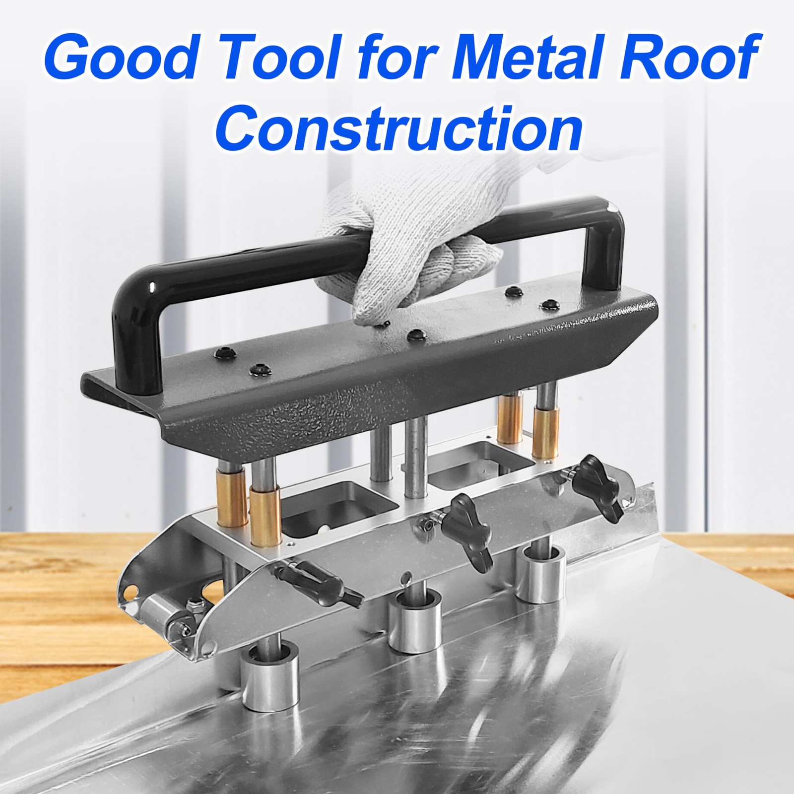 3-Station Edge Roller Bender,5/8″-4″ Bends in 29-22 Steel at 0-90° Angle Black