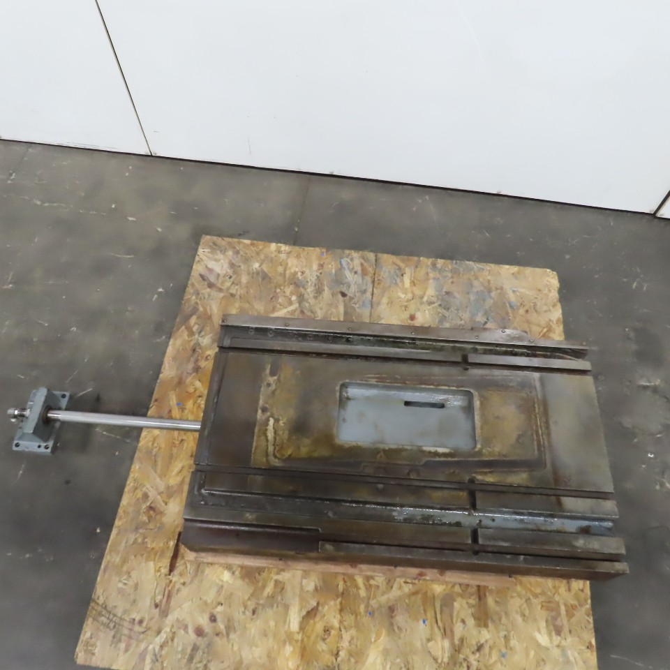 37″ L x 22-1/2″ W Hydraulic Cylinder Operated Linear Sliding Table 17″ Stroke