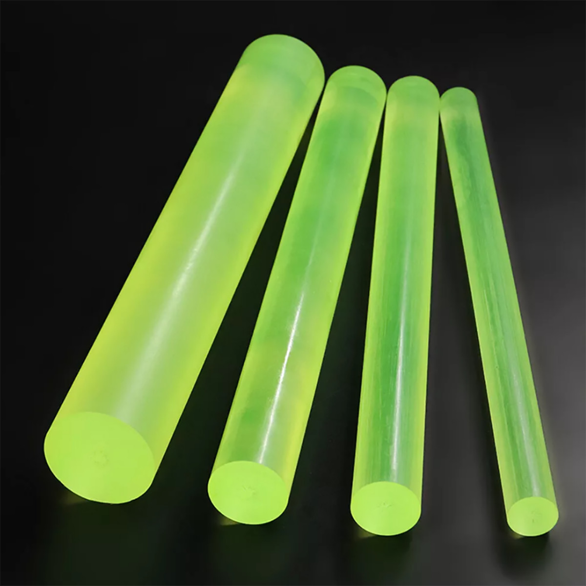 Polyurethane Rod Translucent PU Stick Elastic Rubber Bar Ø2-100mm Long 200-500mm