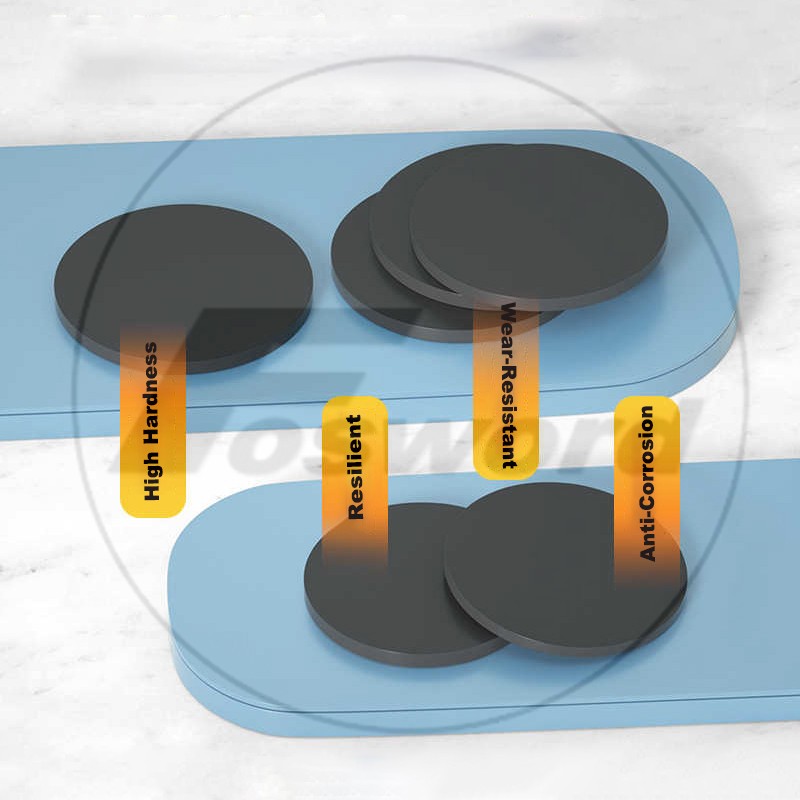 Black Polypropylene Round Disc Cut to Size PP Plastic Sheet Polyprop Ø20mm-350mm