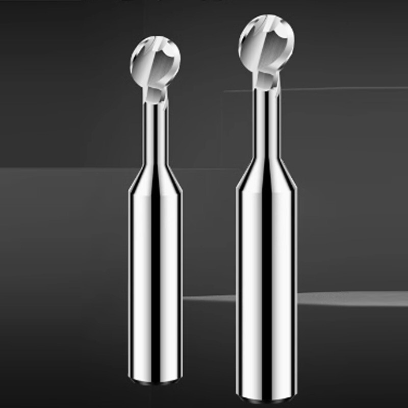 R0.5mm-R6mm Nano Coated Solid Carbide Ball Nose End Mill Lollipop Cutter CNC