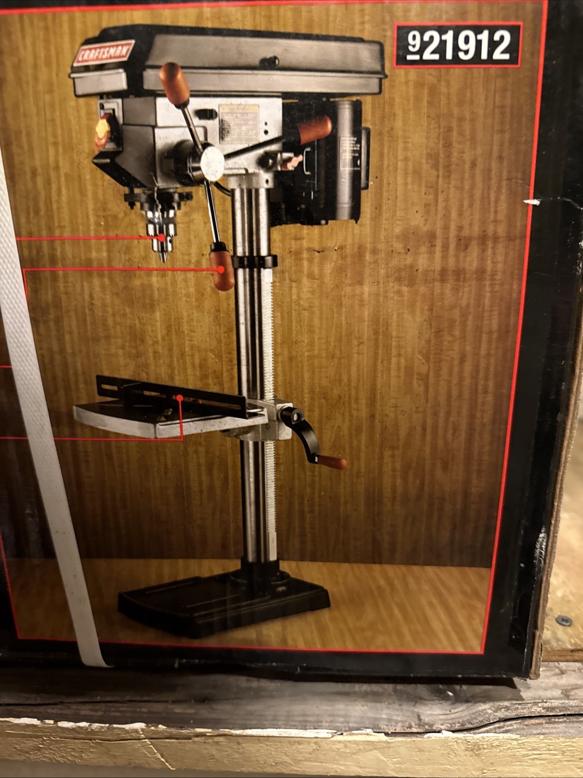 Craftsman 12″ Benchtop Drill Press 137.219120, 5-Speed, 540-3600 RPM NIB