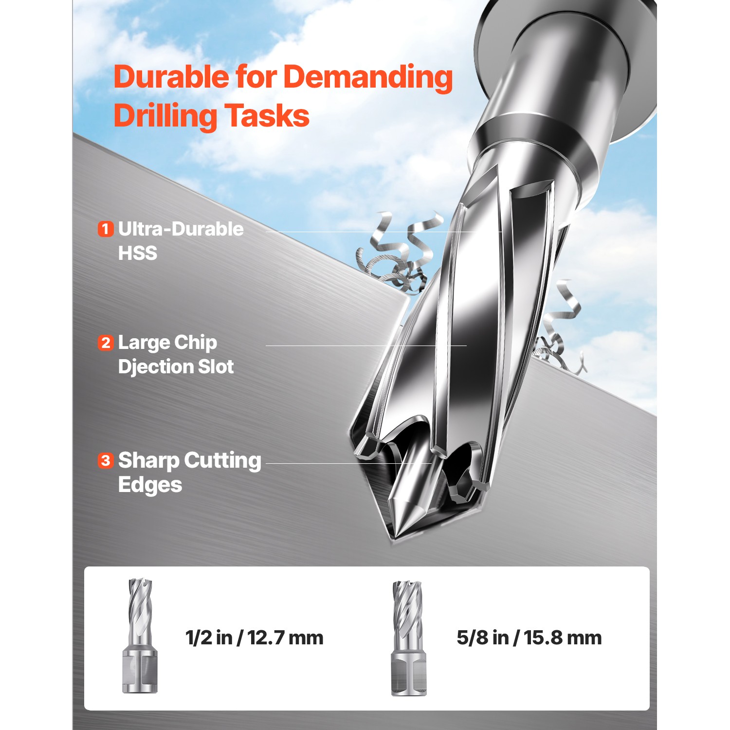 VEVOR Magnetic Drill 1400W 2922lbf/13000N Portable Mag Drill Press 810RPM