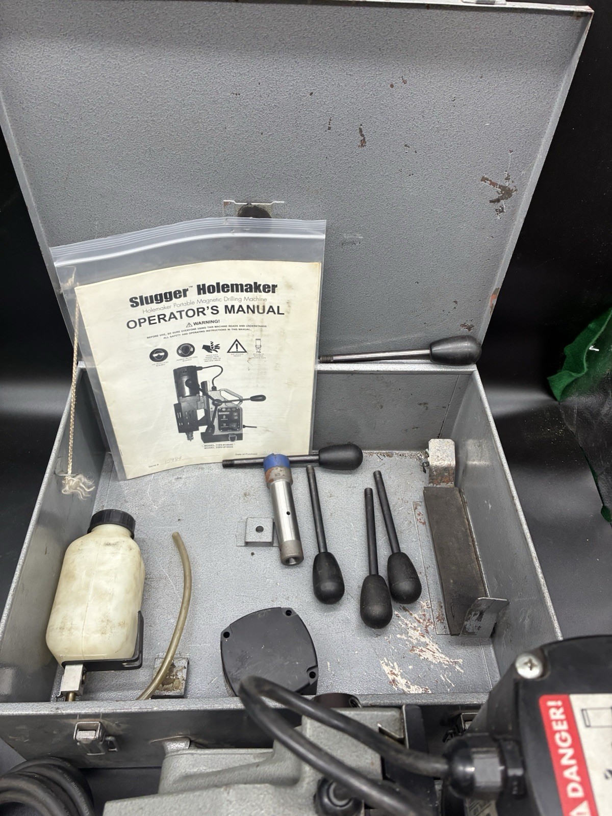 Slugger Holemaker 19040 Magnetic Base Drill 120V With Case