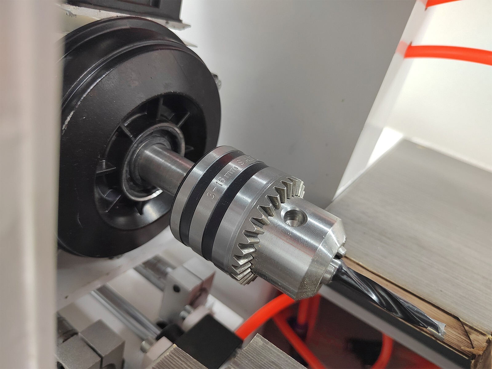 110V 48-6 Woodworking Horizontal Vertical Drilling Machine 3-16mm Drill Chuck