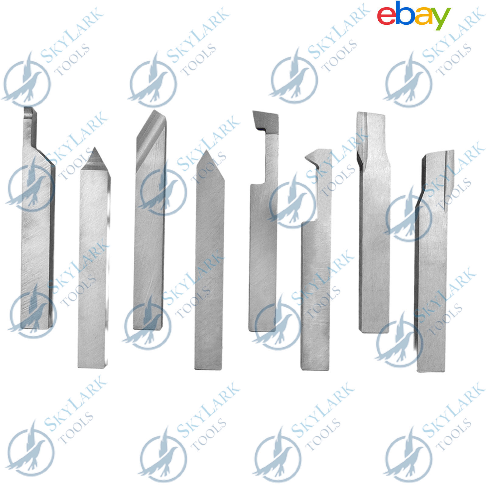 HSS LATHE FORM TOOL SET SQ SHANK 6 X 6 X 63mm HARD MT2 GRADE SET OF 8 PCS