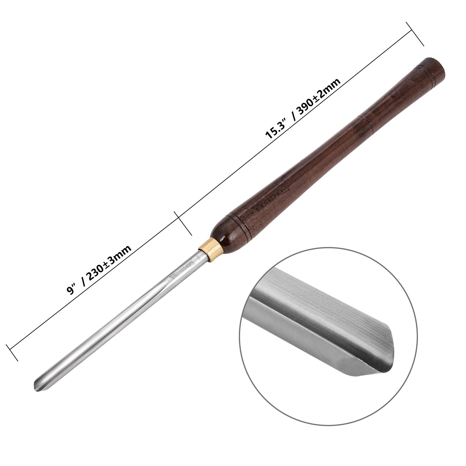 IMOTECHOM 1/2-Inches HSS Bowl Gouge Lathe Chisel Wood Turning Tools with Round P