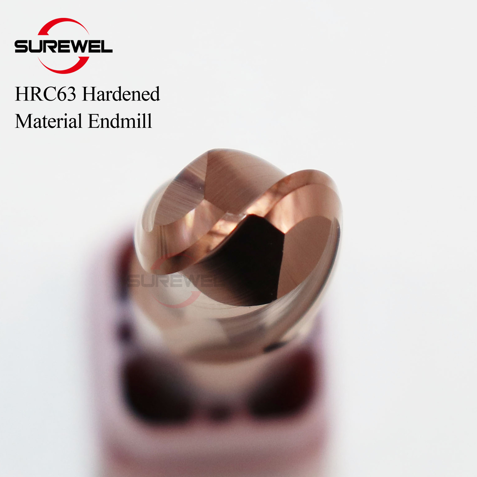 CNC HRC63 Ball Nose Carbide Endmill R3 R4 R5 R6 For Harded Milling Cutter Tools
