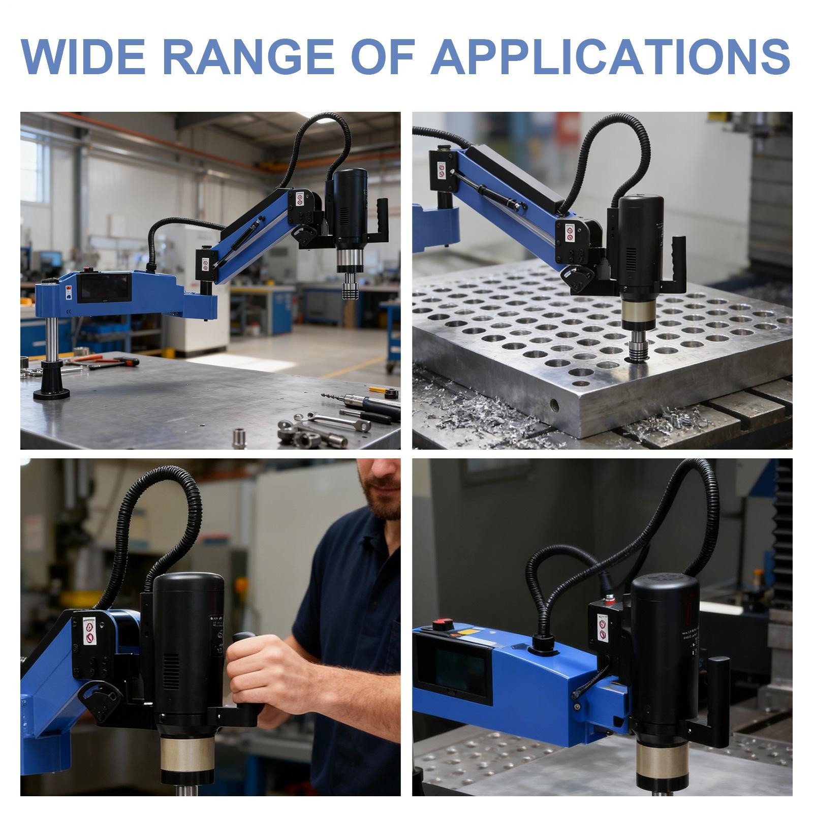M3-M16 High Speed Electric Tappier Servo Touch Screen Tapping Machine
