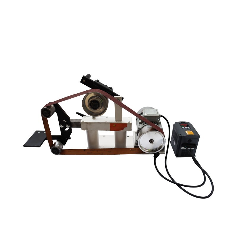 72″-82″ Sand-Belt Grinder with 3 Grinding Wheel for Arc/Flat/Concave Grinding