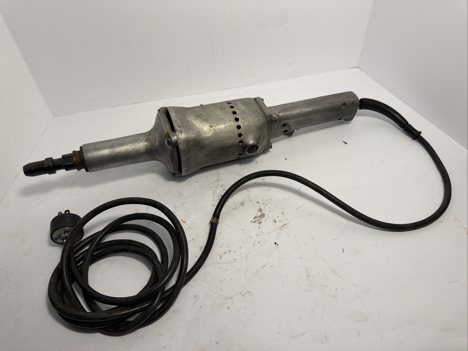 Vintage Heavy Duty Electric Straight Grinder 19.5” Cast Aluminum Housing Works