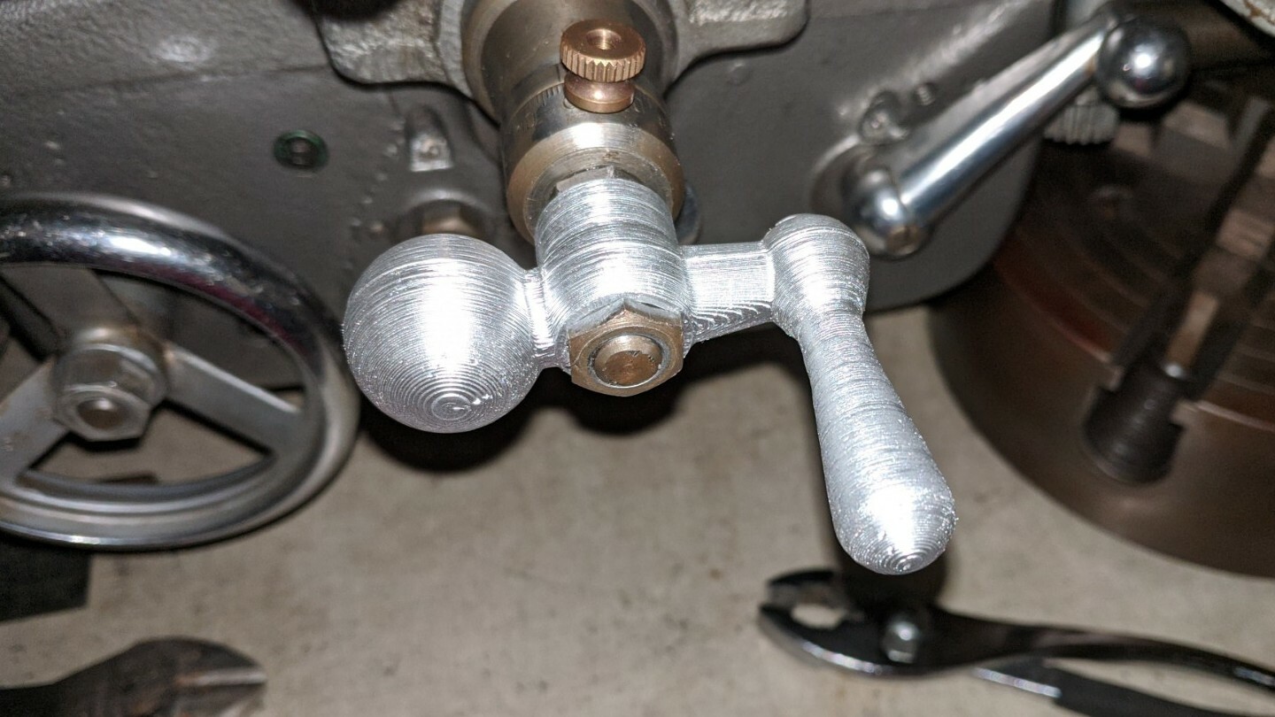 Atlas Craftsman 10″ and 12″ Lathe Crossfeed Ball Crank Thumb Hand Wheel