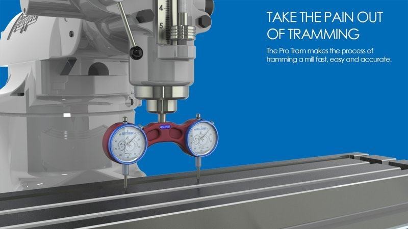 Pro Tram Bridgeport Head Square Knee Mill Spindle CNC Router Milling Edge Tech