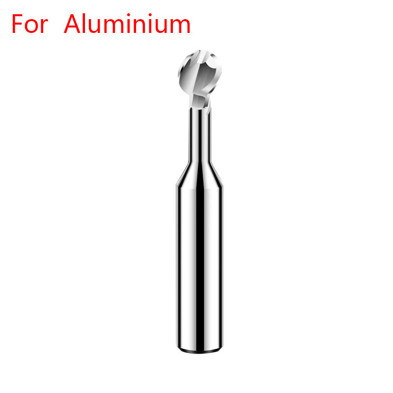 R0.5mm-R6mm Nano Coated Solid Carbide Ball Nose End Mill Lollipop Cutter CNC