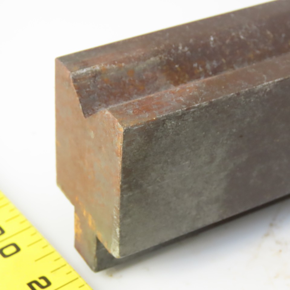31″ Press Brake Forming V Angle Die Block 1/2″ Tang 2-3/8″ Ht. 1-3/8″ Thick
