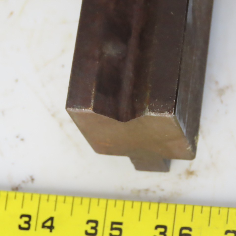 31″ Press Brake Forming V Angle Die Block 1/2″ Tang 2-3/8″ Ht. 1-3/8″ Thick