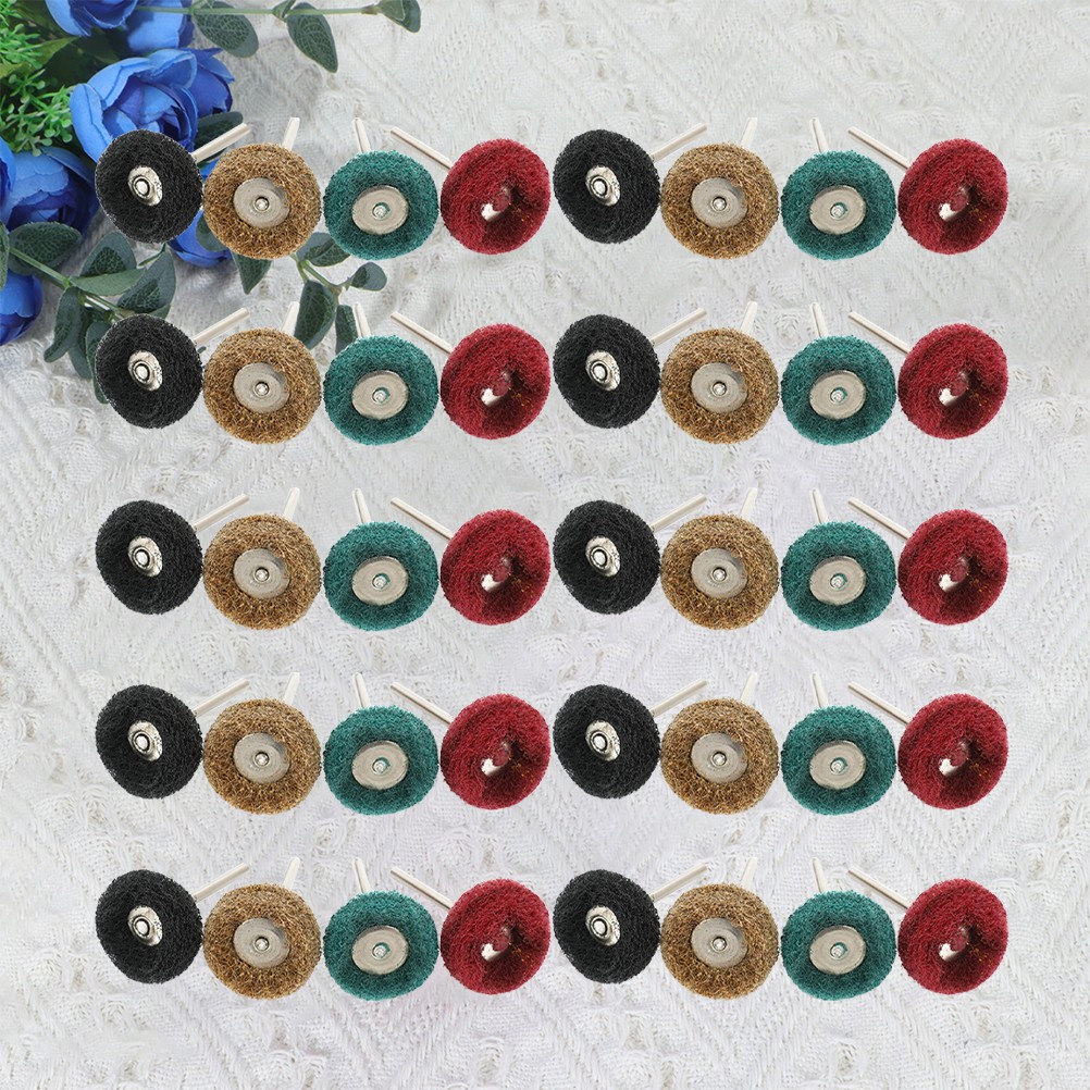 40Pcs Polishing Wheel for Rotary Tool Buffing Set for Metal Jewelry