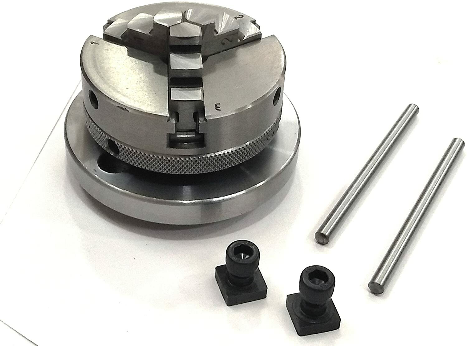 Revolving Live Center MT3 Shank with 65mm 3 jaw Self Centering Chuck