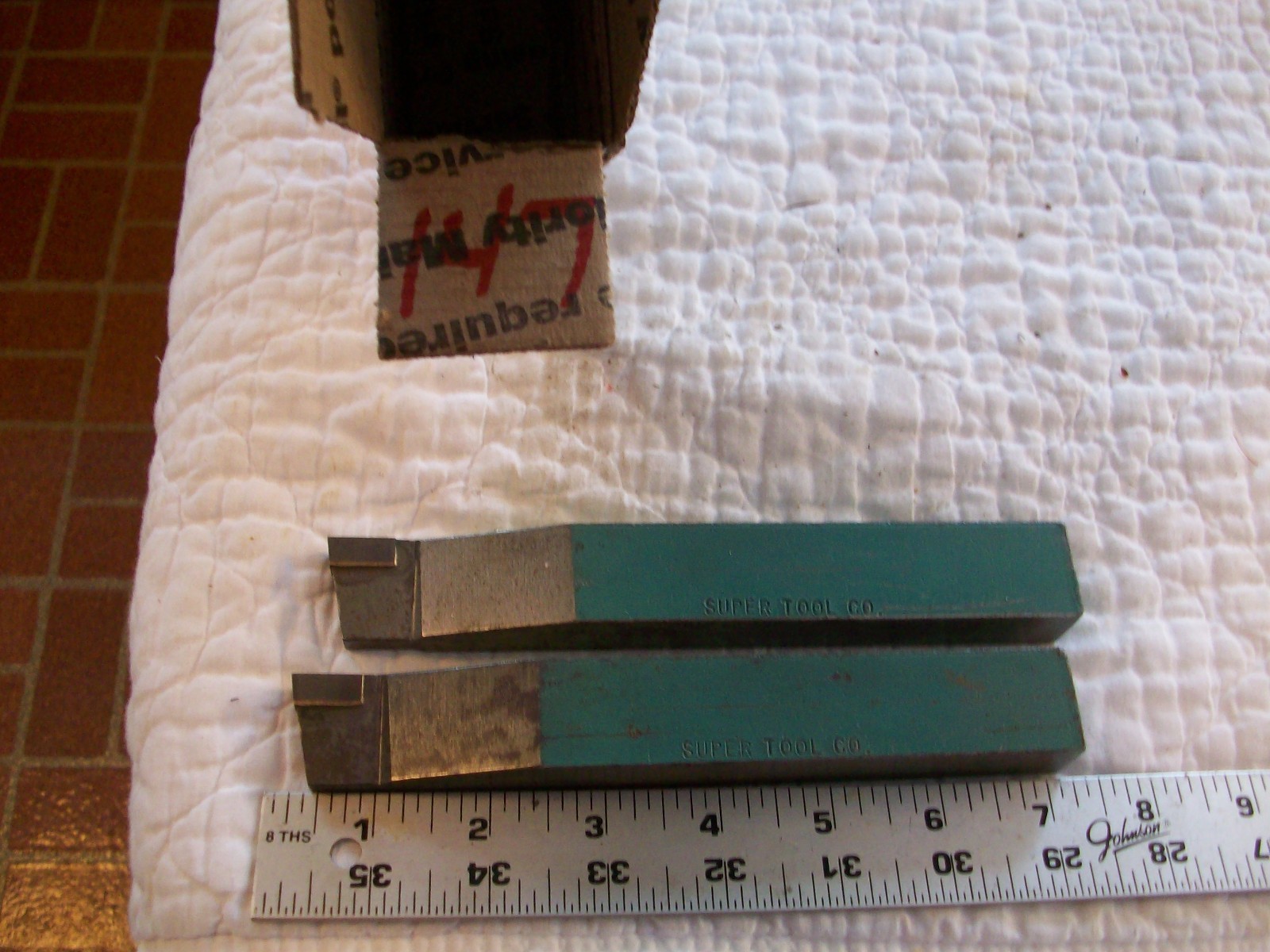 2 Super Tool Co. Carbide Tipped Cutting Tools Green 7″ Long 1/2″ Tip 3/4″ X 1″