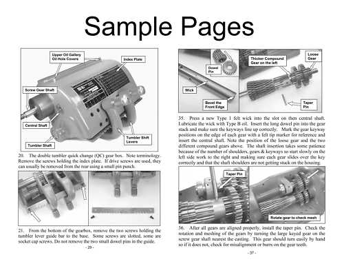 Rebuild Manual for South Bend Lathe 10L, 10R, 13, 14.5 & 16
