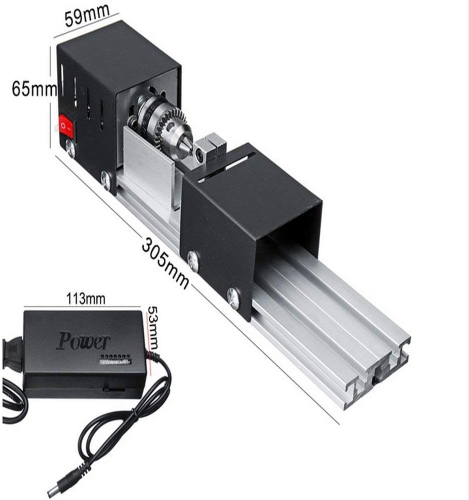 Mini Lathe Machine Tool DIY Woodworking Wood lathe Milling machine Grinding P…