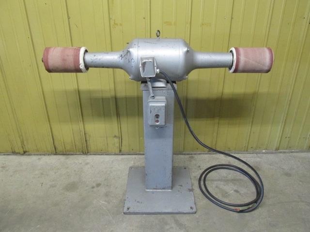 G&P EPW Pedestal Spindle Sander Polisher Buffer Grinder 230v 3 PH 2 HP 1200 RPM