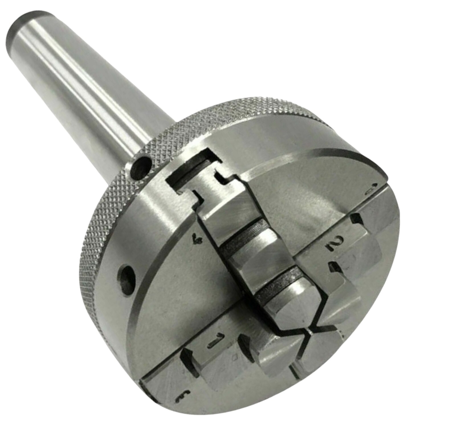 4 Jaw 65mm Self Centering Chuck M14x1 Thread & MT3 Arbor 3MT Drawbar M12x1.75