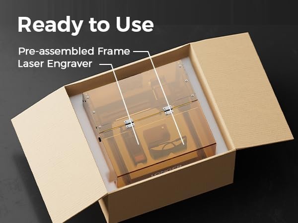 Longer Ray5 miniS 2.5W Laser Engraver 12000mm/min 140x130mm/5.5″×5.1″ Work Area
