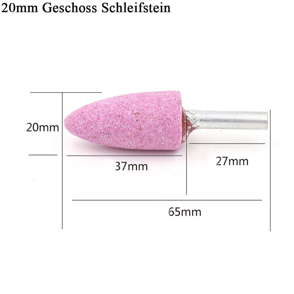 16mm/20/25/30/40mm Pink Grindstone Disc Pins with 6mm Shaft for Drilling Machine
