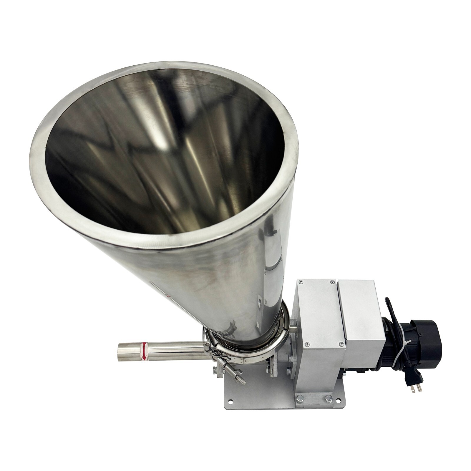 220V 1PH 0.12KW Single Screw Feeder Stainless Steel 0.6-3kg/h for Granules Fiber