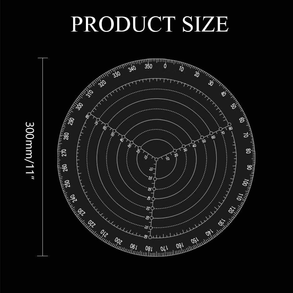 300mm/12″ Round Center Finder Tool Woodworking Compass for Wood Turner Bowl l…