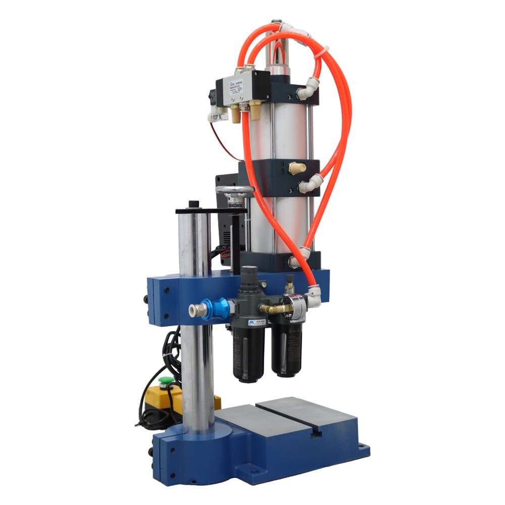 Pneumatic Punch Press Machine 1Ton 2200Lbs Sheet Metal Hole Press Machine 110V