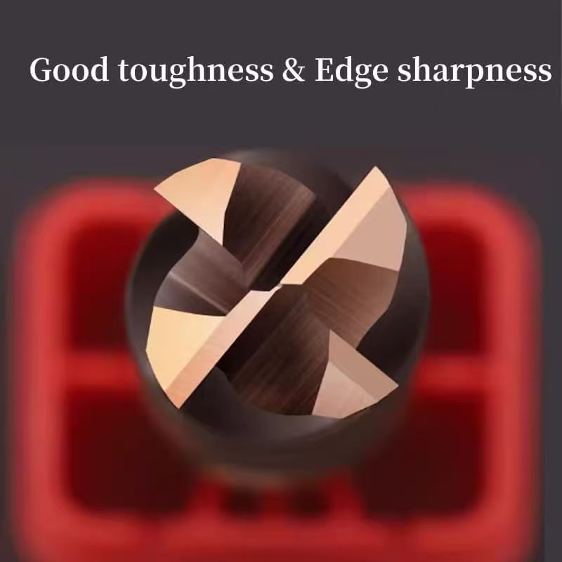 5Pcs 4 Flute Solid Carbide End Mills HRC55 5/16″x7/8″x2″-1/2″-4F