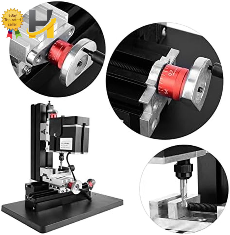 60W Mini Milling Machine 12000RPM DIY Soft Metal Processing Woodworking Lathe