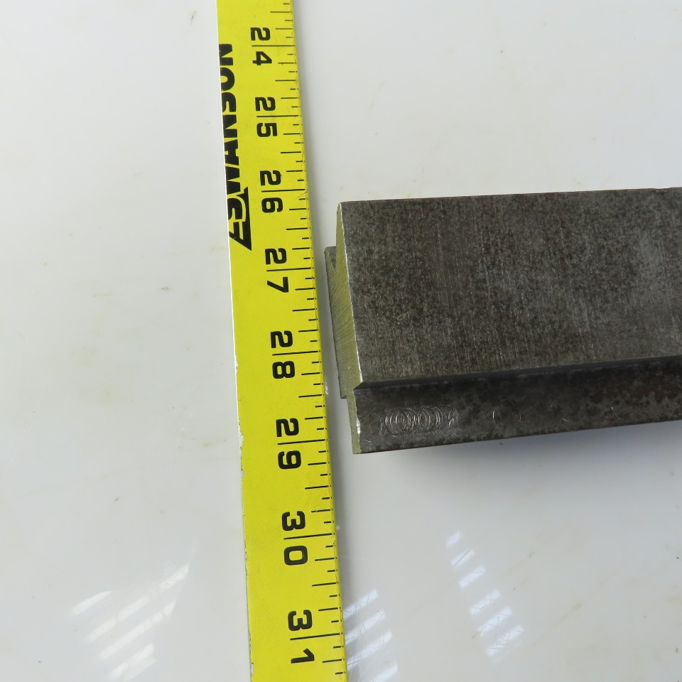 25-1/4″ Press Brake Forming V Angle Die Block 7/8″ opening 2-3/8″ Ht. 1-3/8″ Th