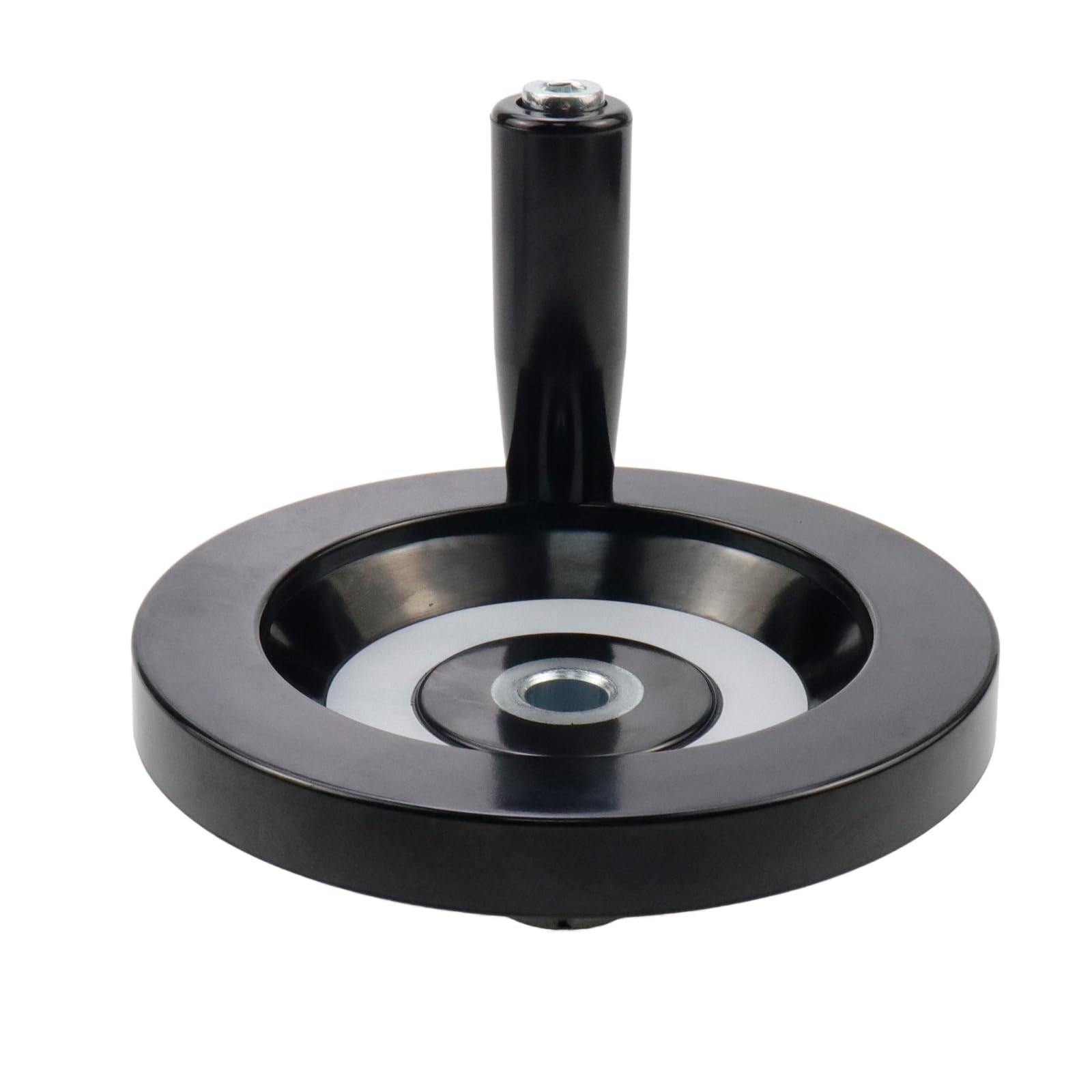 4.92″ / 125mm Hand Wheel with Revolving Handle, 0.47″ / 12mm Hole Diameter Ba…