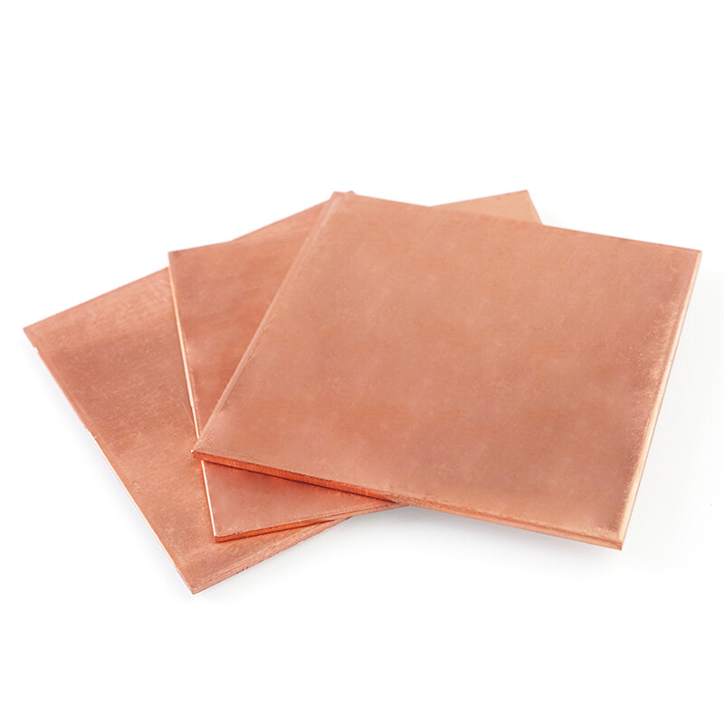0.5mm-6mm Thick 99.9% T2 Pure Copper Plate Sheet Copper Block Laser Cut 39 Sizes