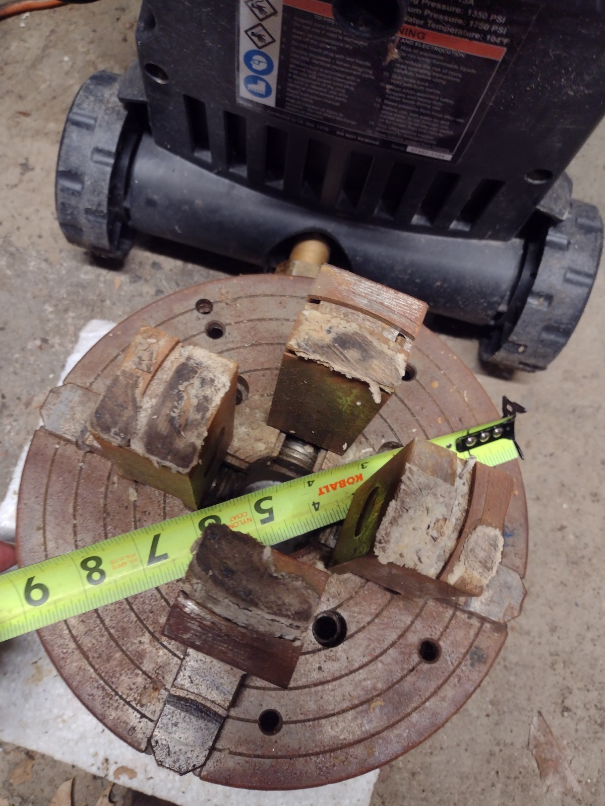 South Bend 9″ 4 jaw chuck for South Bend Lathe