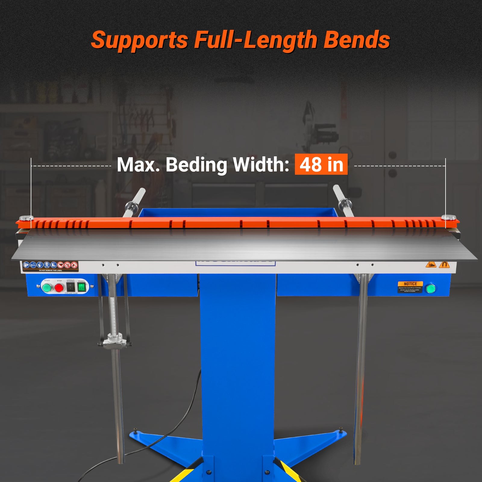 220V 48” Industrial Magnetic Pan and BOX Heavy Duty Sheet Metal Brake,MSMB1250E