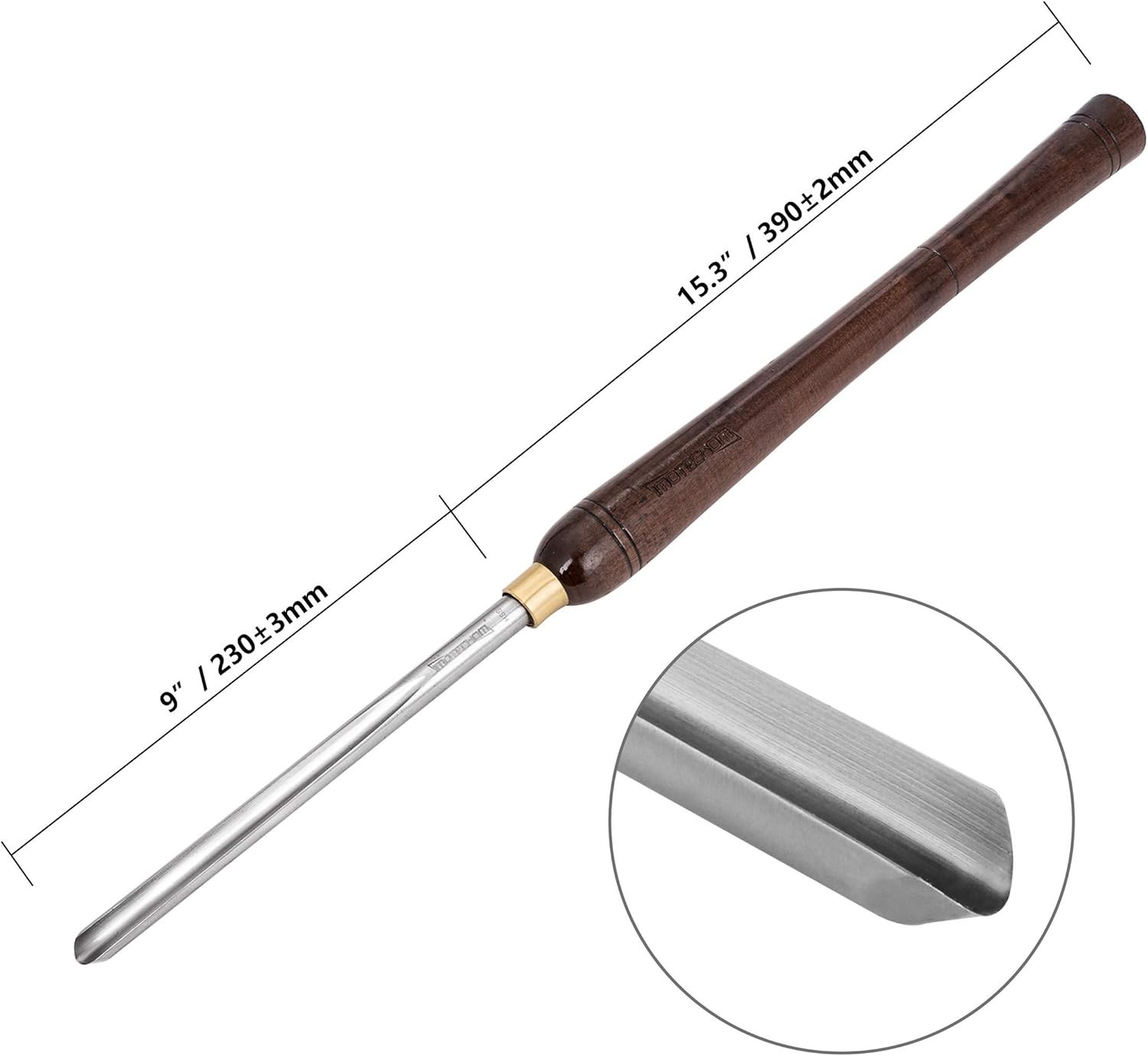 1/2inches Hss Bowl Gouge Lathe Chisel Wood Turning Tools With Round Plastic Box