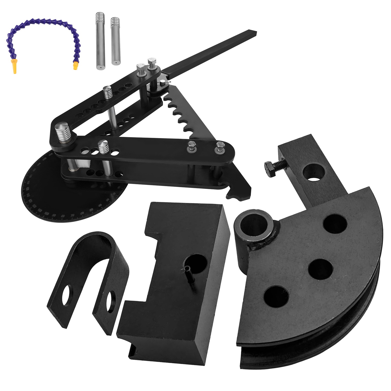 Ratcheting Manual Pipe and Tubing Bender & 1-5/8″ X 5″ 120 Degree Tubing Die Kit