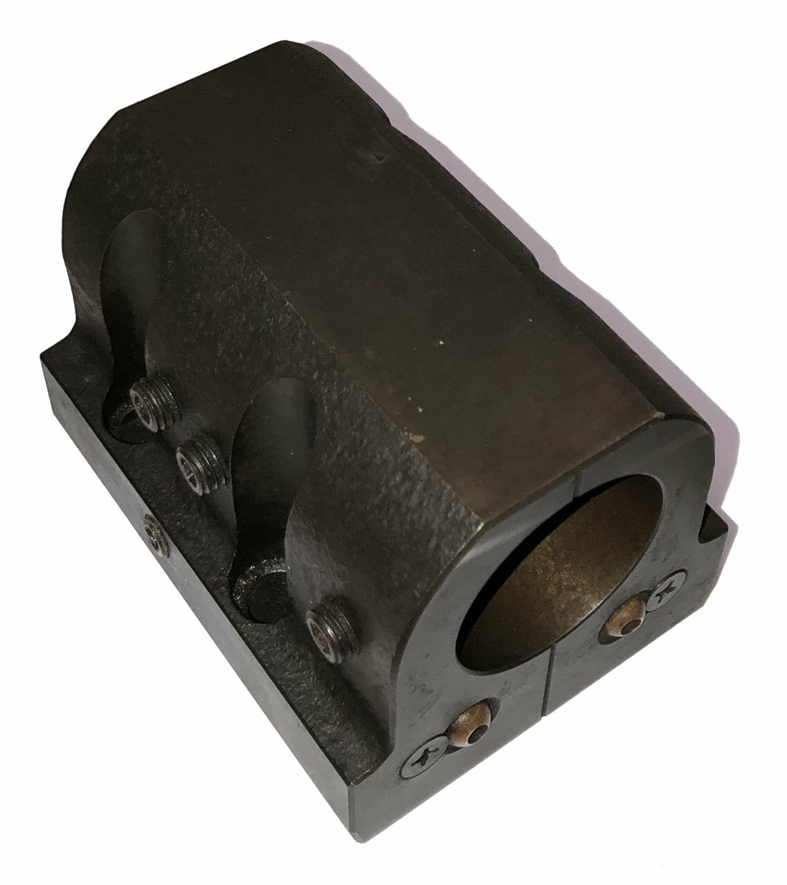 2″ I.D. CNC TURRET TOOL BLOCK 75MM x 55MM BOLT HOLE SPACING HITACHI SEIKI