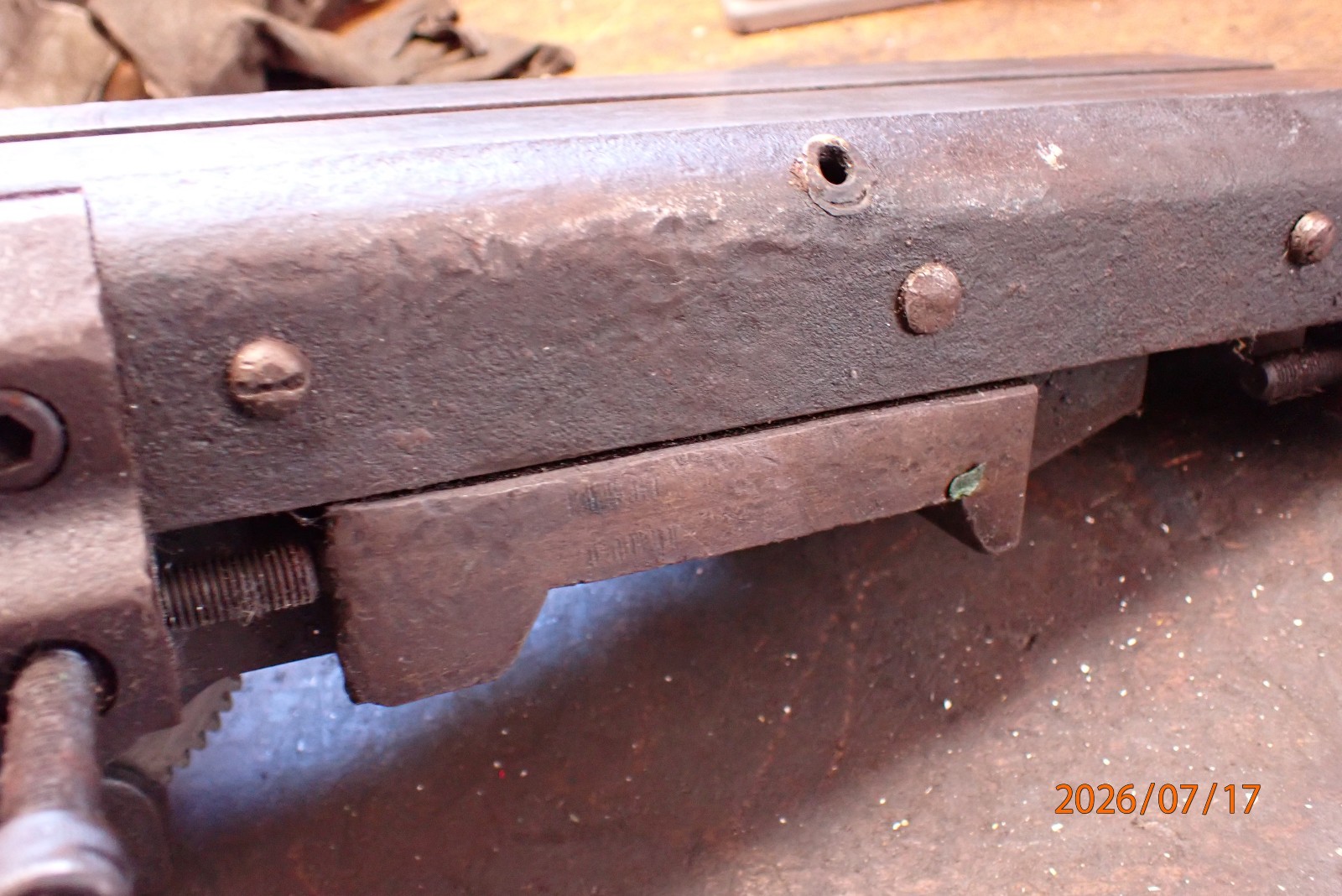 OLDER TOOL SLIDE ASSEMBLY FOR PRECISION METAL LATHE POSSIBLE HARDINGE