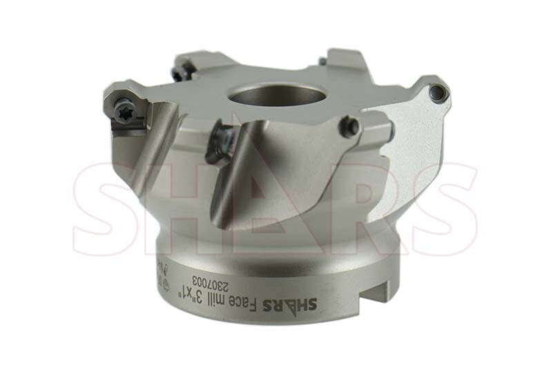 Shars 3″ 45° Indexable Face Mill for OFKT Insert 6 Flutes 2 OAH NEW P}