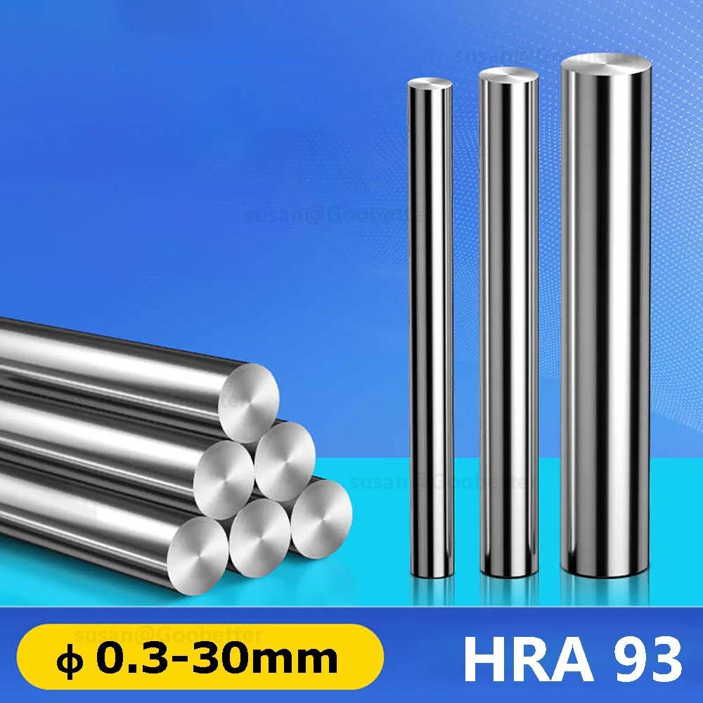 Solid Carbide Rod Round Solid Metal Bar Rod Diameter 0.3mm-30mm Various Lengths