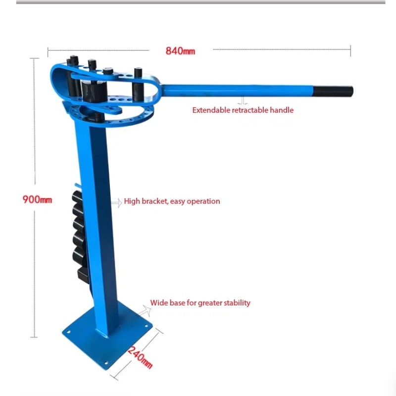 HJYP-9/38 Floor-Standing Metal Bending Machine Manual Bench-Top Pipe Bender