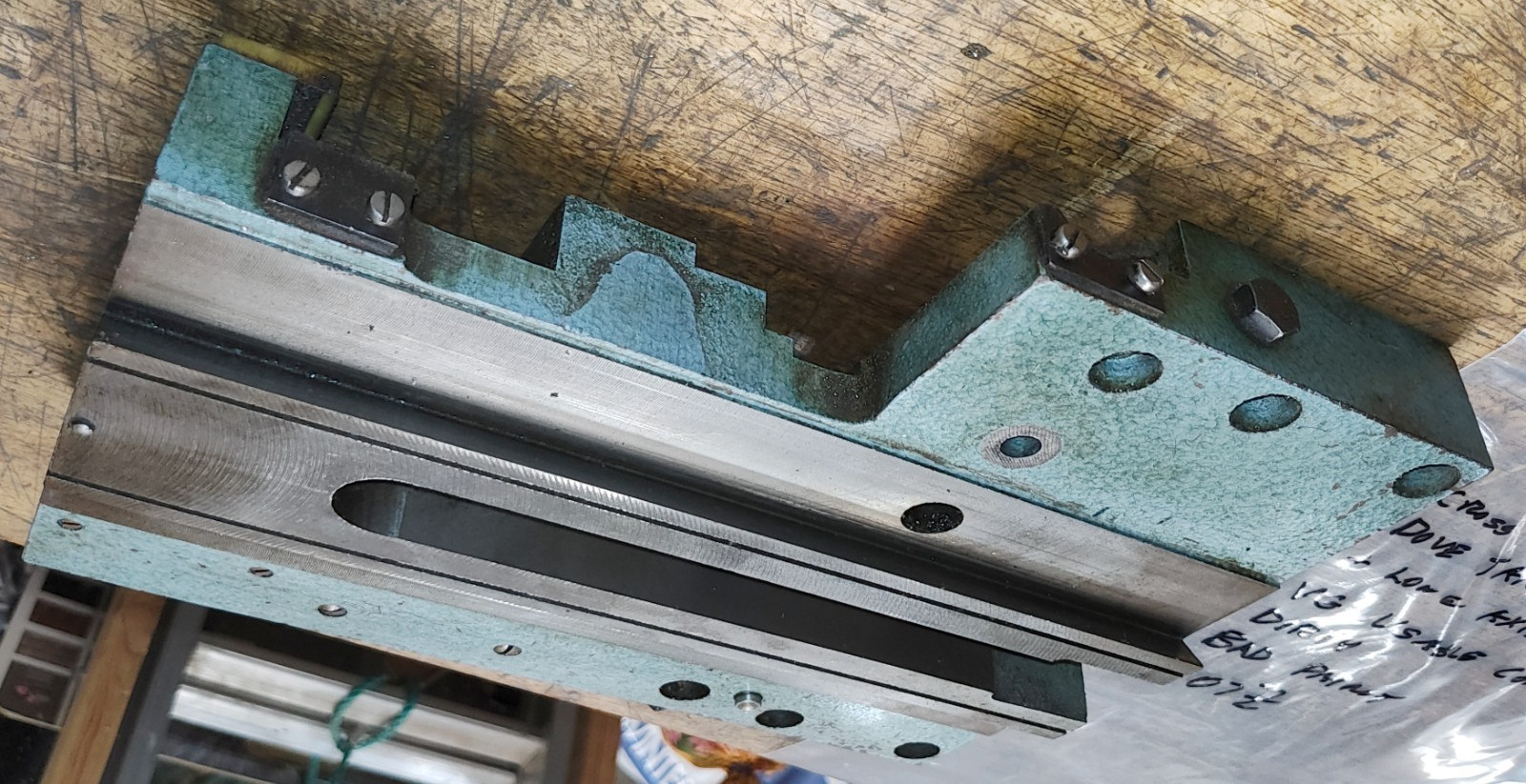 Emco Maximat V10-P Lathe Cross Slide Dovetail Casting & Long Axis Gib G07Z