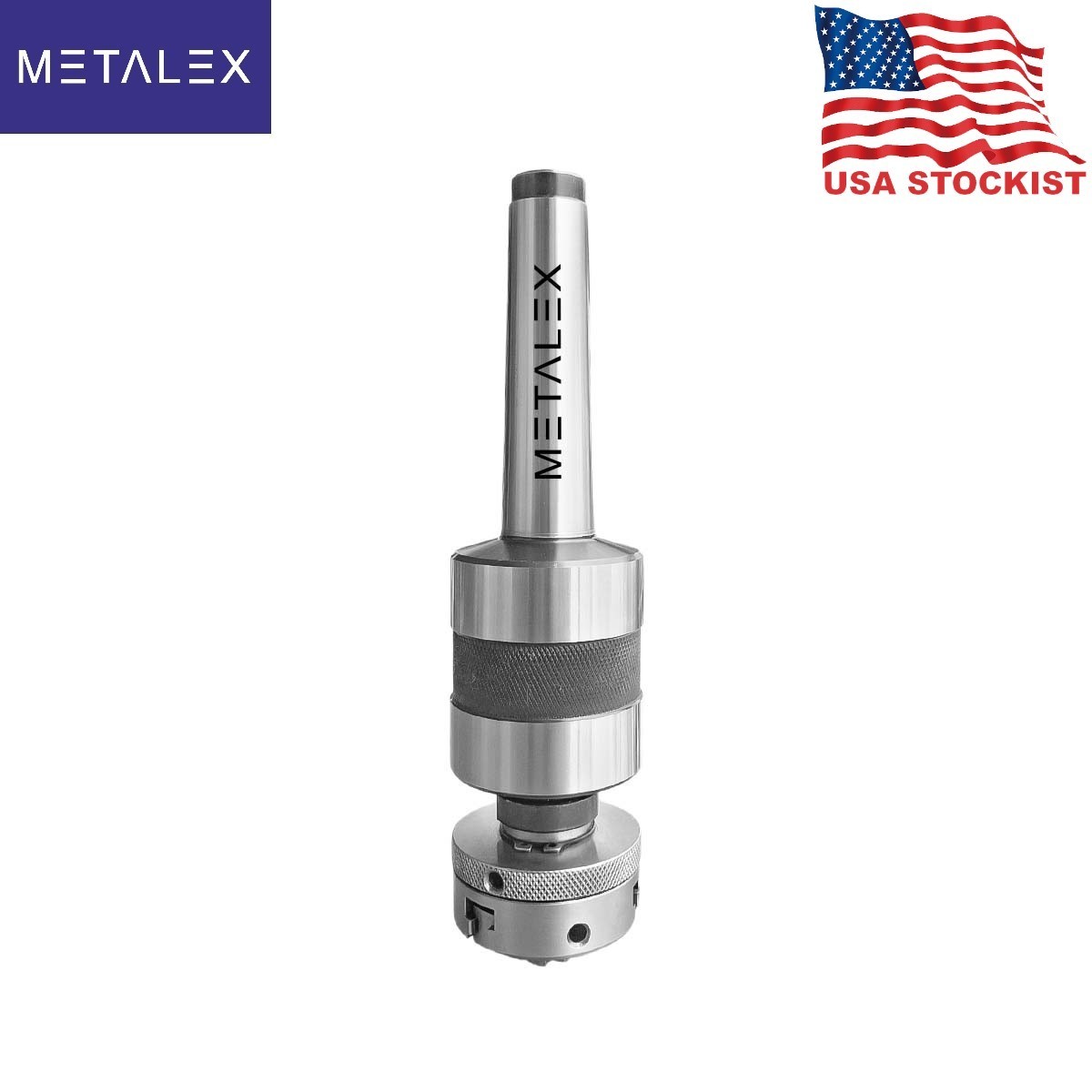 2″ 3 Jaw Self Centering Lathe Chuck MT3 Live Revolving Center Tailstock Adapter