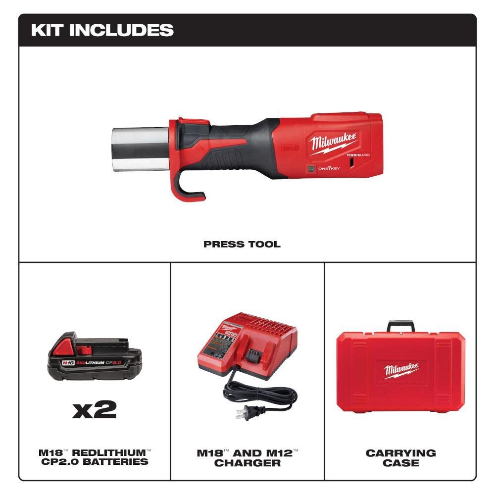 Milwaukee M18 Force Logic Press Tool With One-Key (Bare Tool)