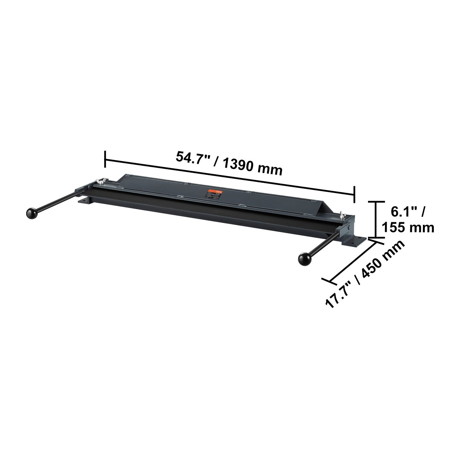 Box and Pan Brake, 48-Inch, 0-130 Degrees Sheet Metal Bending Brake